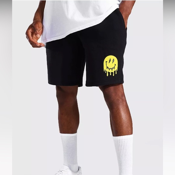 REGULAR MID PRINTED JERSEY SHORTS - Picture 4 of 4